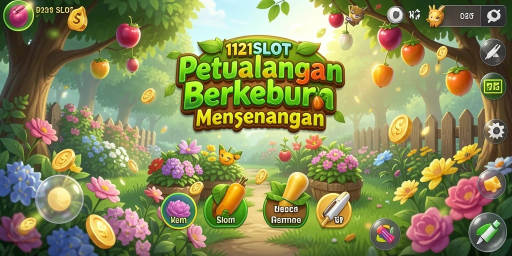 Gameplay seru di 1121SLOT dengan banyak aktivitas berkebun.