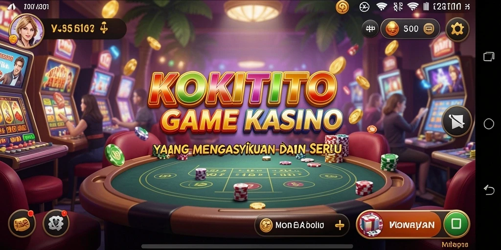Tampilan screenshot KOKITOTO yang menunjukkan keseruan gameplay Kasino.