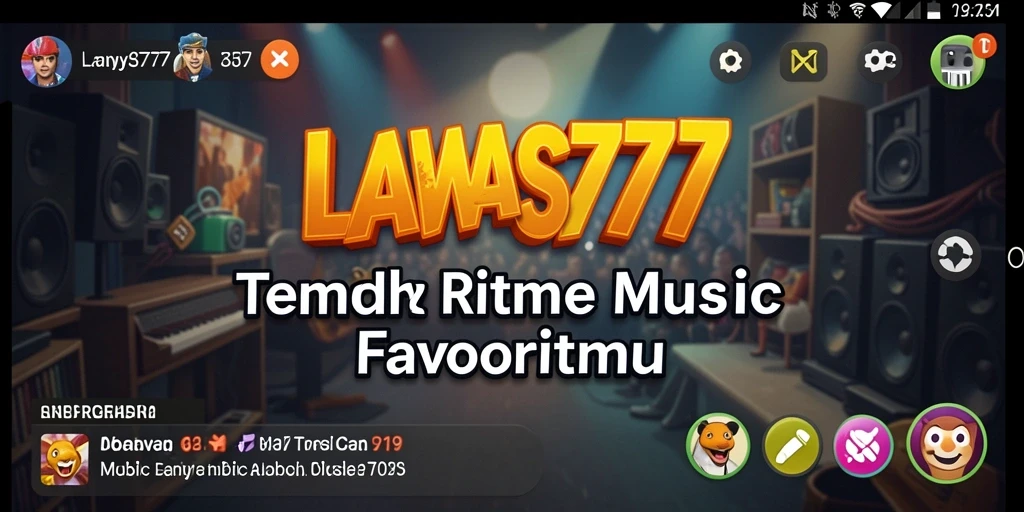 Tampilan menarik dan interaktif saat menikmati musik di LAWAS777.
