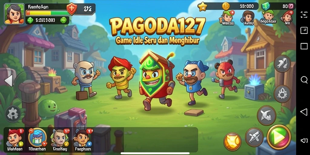 Tampilan gameplay menawan dari PAGODA127 dengan karakter dan dunia penuh warna.