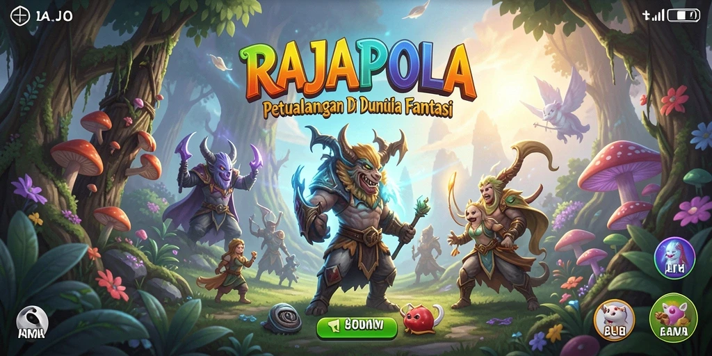 Tangkapan layar gameplay RAJAPOLA menampilkan pertarungan epik dan grafik yang memukau.