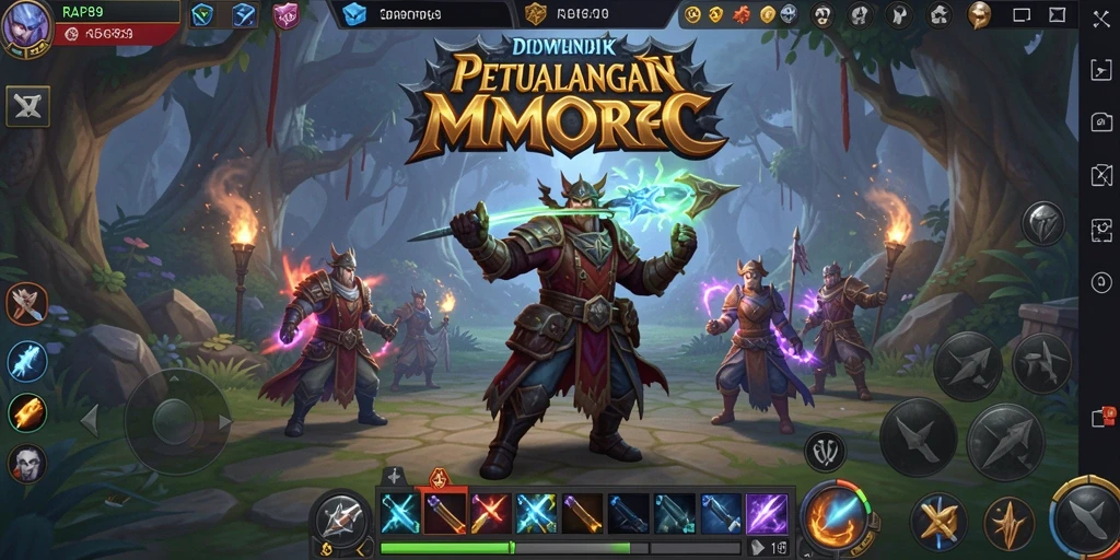 Screenshot gameplay RAP89 yang menunjukkan aksi luar biasa dalam dunia MMORPG.