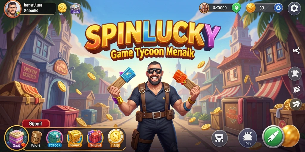 Tangkapan layar SPINLUCKY menunjukkan aksi permainan Tycoon yang seru.
