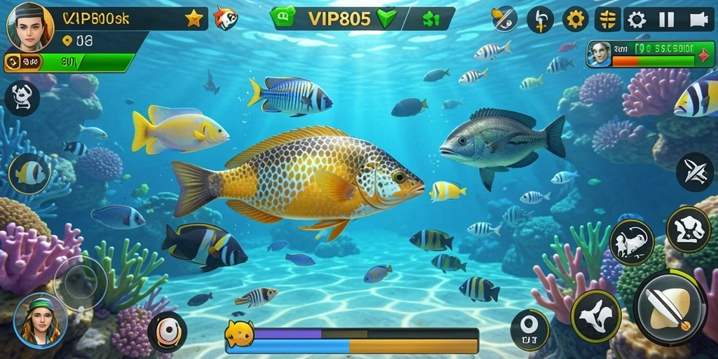 Screenshot gameplay Tembak Ikan VIP805 yang seru.